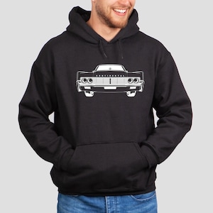 Retro Ride: 1966 Lincoln Continental Custom Hoodie for Him, Vintage Car Gift, Lincoln Lover, Gift for Dad