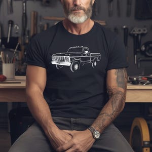1979 Ford Truck Shirt F100 F250 Tee – Vintage Pickup Gift for Dad or Husband, Retro Ford Men’s T-Shirt for Birthday or Christmas