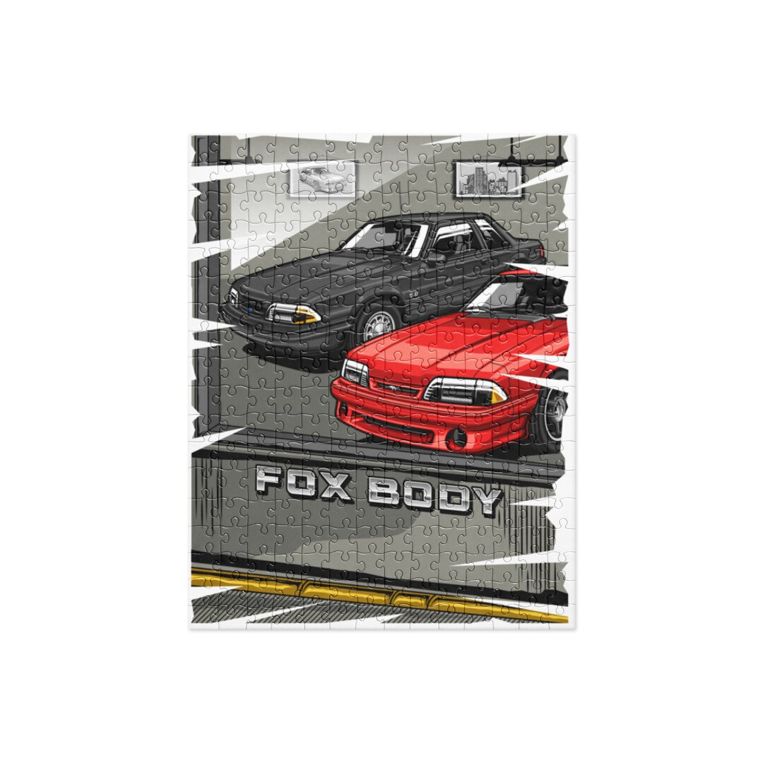Ford Mustang GT 5.0 Fox Body Muscle Car Jigsaw Puzzle, Mustang Gift,gift for Him Etsy