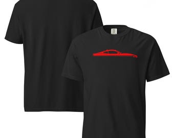7th Gen Red Mustang T-Shirt: Garment-Dyed Heavyweight Cotton Tee