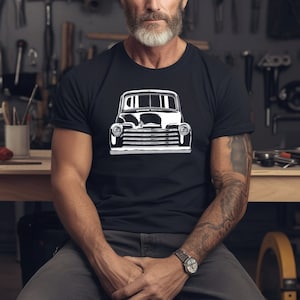 49&#39; Vintage Classic Truck Merica US 1949 Chevy Pickup Custom 3100 Truck Short-Sleeve Unisex T-Shirt Gift for Dad, Gift for Husband
