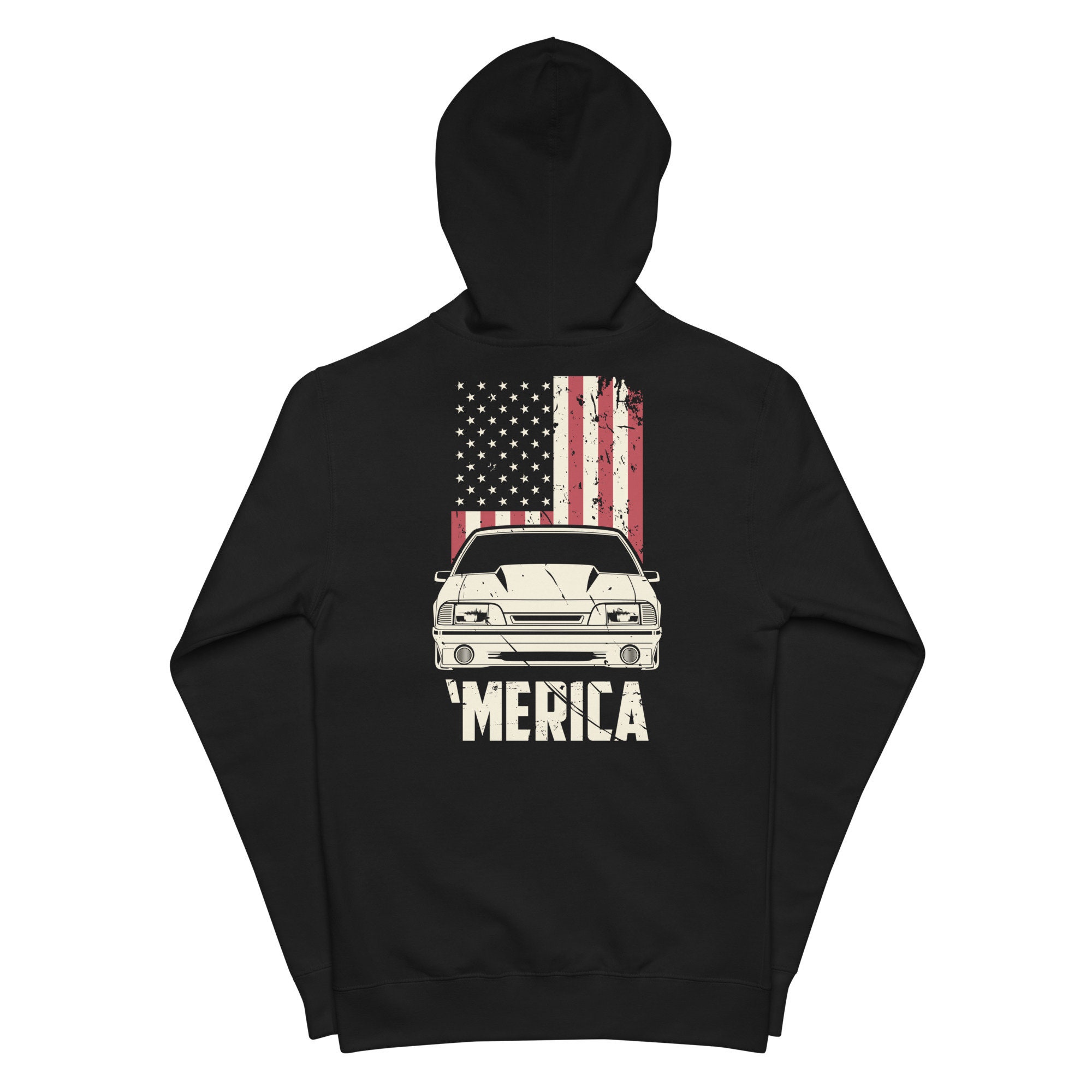 【Anyone more】Heaven Cotton Fur Mustang Jumper Ford Mustang Fox Body 5.0 Merica Style Unisex Fleece Zip up