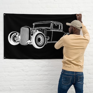Hot Rod Wall Decor - Handcrafted 1930 Ford Coupe Art - Perfect Father&#39;s Day or Husband Gift Idea, Car Wall Art, Vintage Car Gift