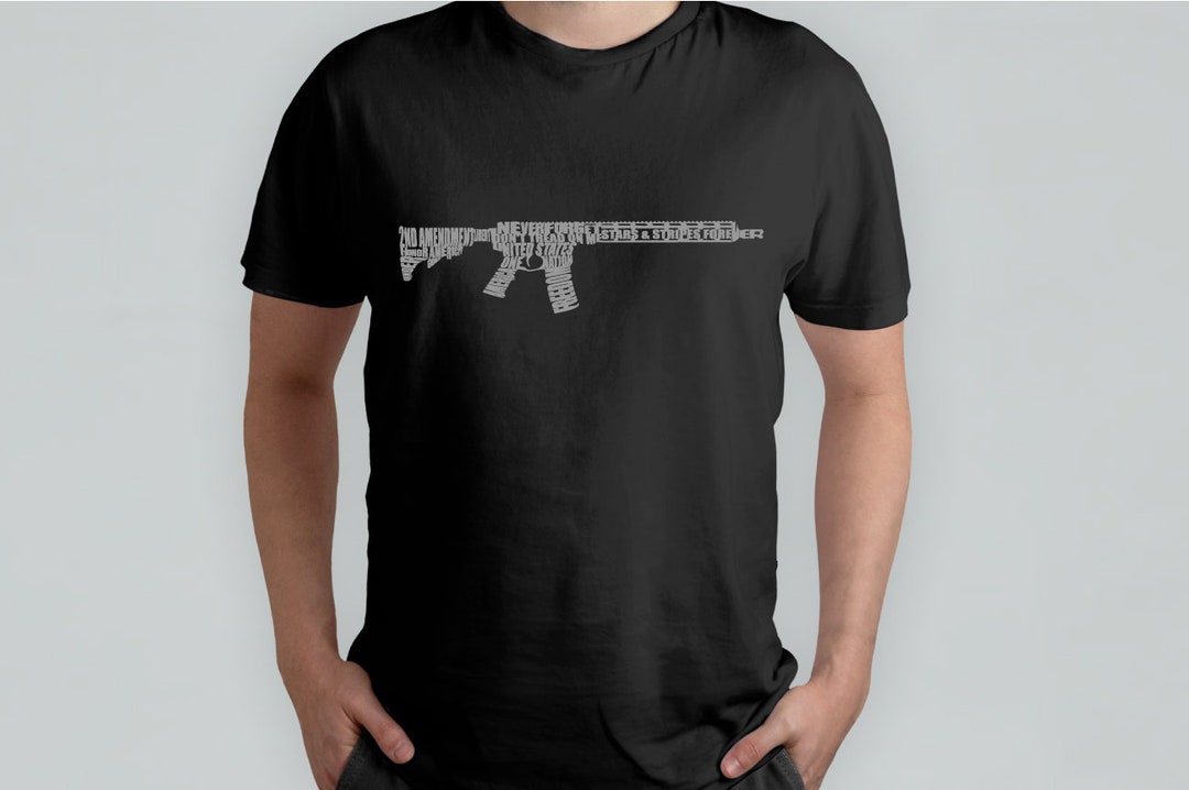 Pro Gun Tshirt AR15 Men's Tshirt USA Patriotic Etsy