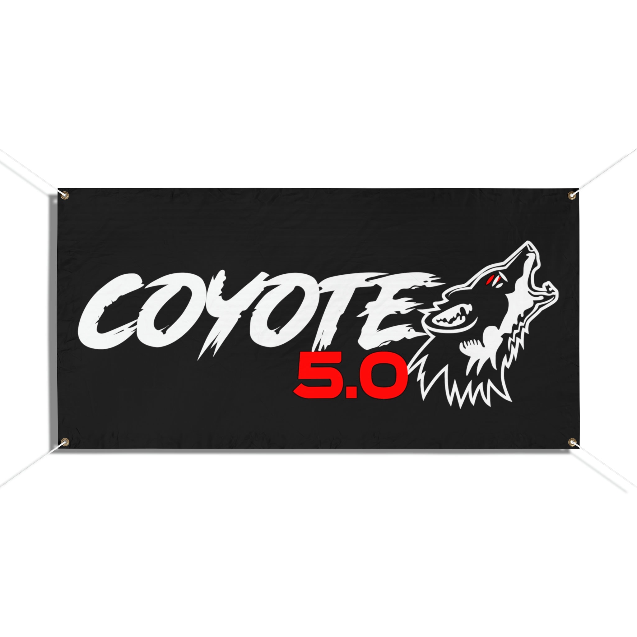 Coyote Mustang 5.0 Vinyl Banner, Garage Wall Art (48x24) - Etsy