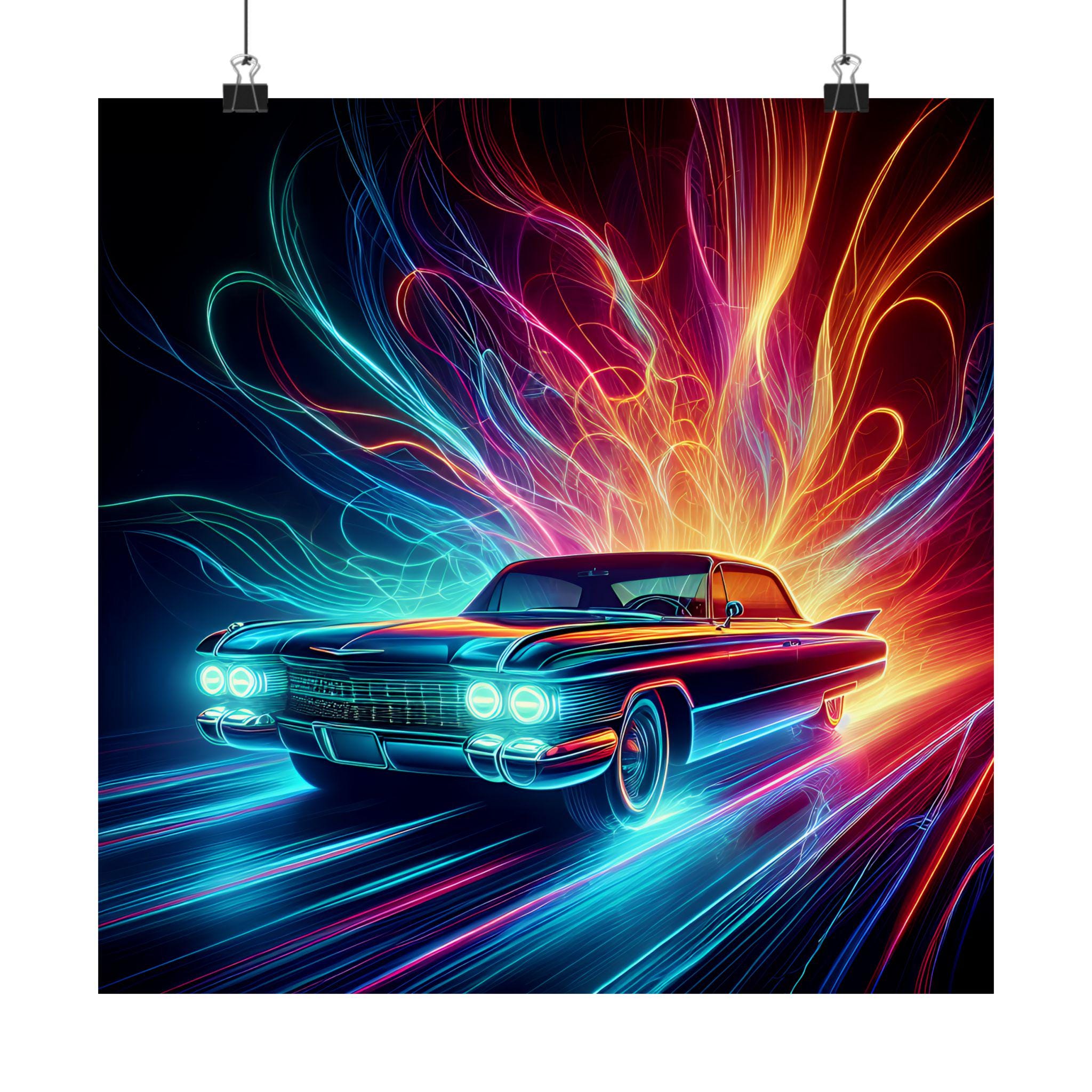 Classic Cadillac Art for the Ultimate Man Cave Decor - Gift for Him, Vintage Car Enthusiast, Den Art