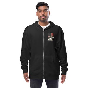 Vintage Chevy C10 Pickup Truck Unisex fleece zip up hoodie