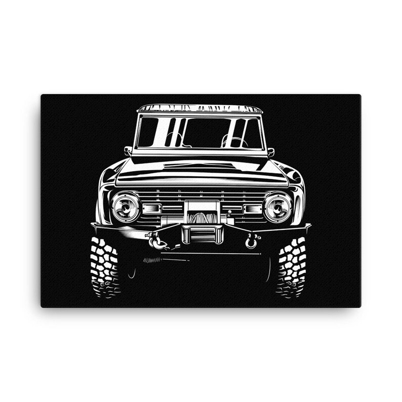 Limited Edition Ford Bronco Truck Wall Art Canvas Gift For | Etsy