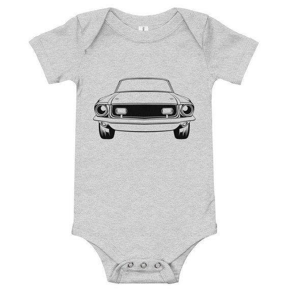 Black Mustang Cobra Short-Sleeves Shirt Baby Girls