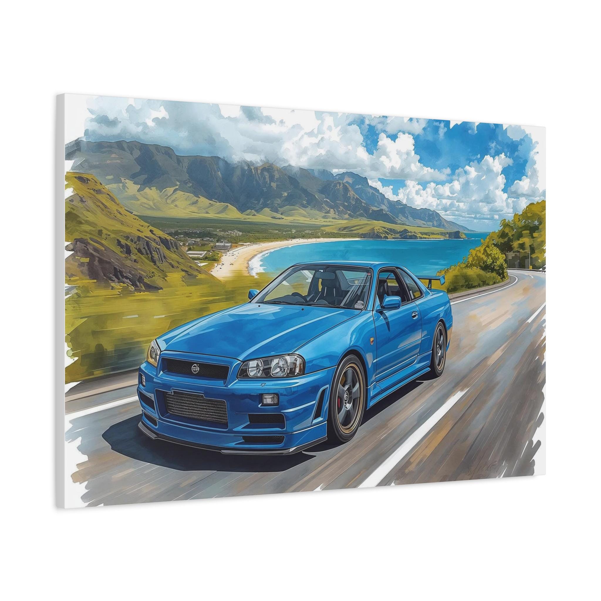 Skyline R34 Artwork - Etsy