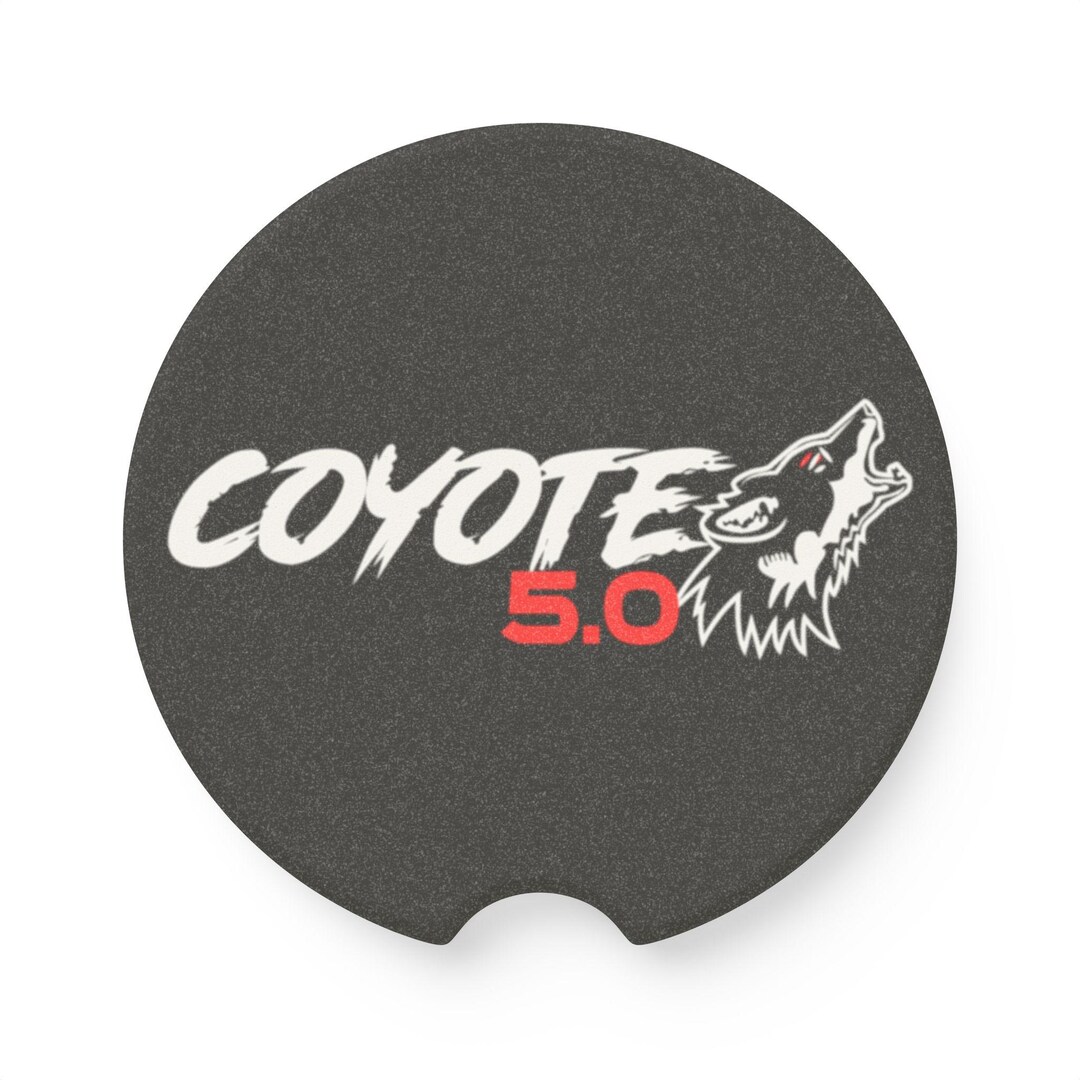Coyote Mustang Custom Soapstone Car Coaster, Mustang Cup Coaster ...