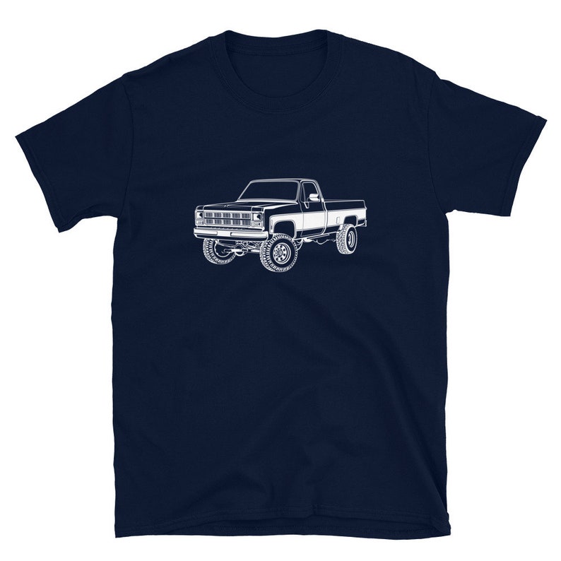 1980 GMC Sierra Classic K25 Truck Short-Sleeve Unisex T-Shirt Gift for Dad image 2