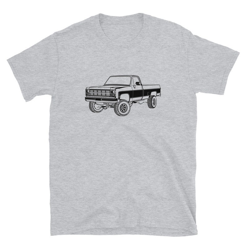 1980 GMC Sierra Classic K25 Truck Short-Sleeve Unisex T-Shirt Gift for Dad image 4