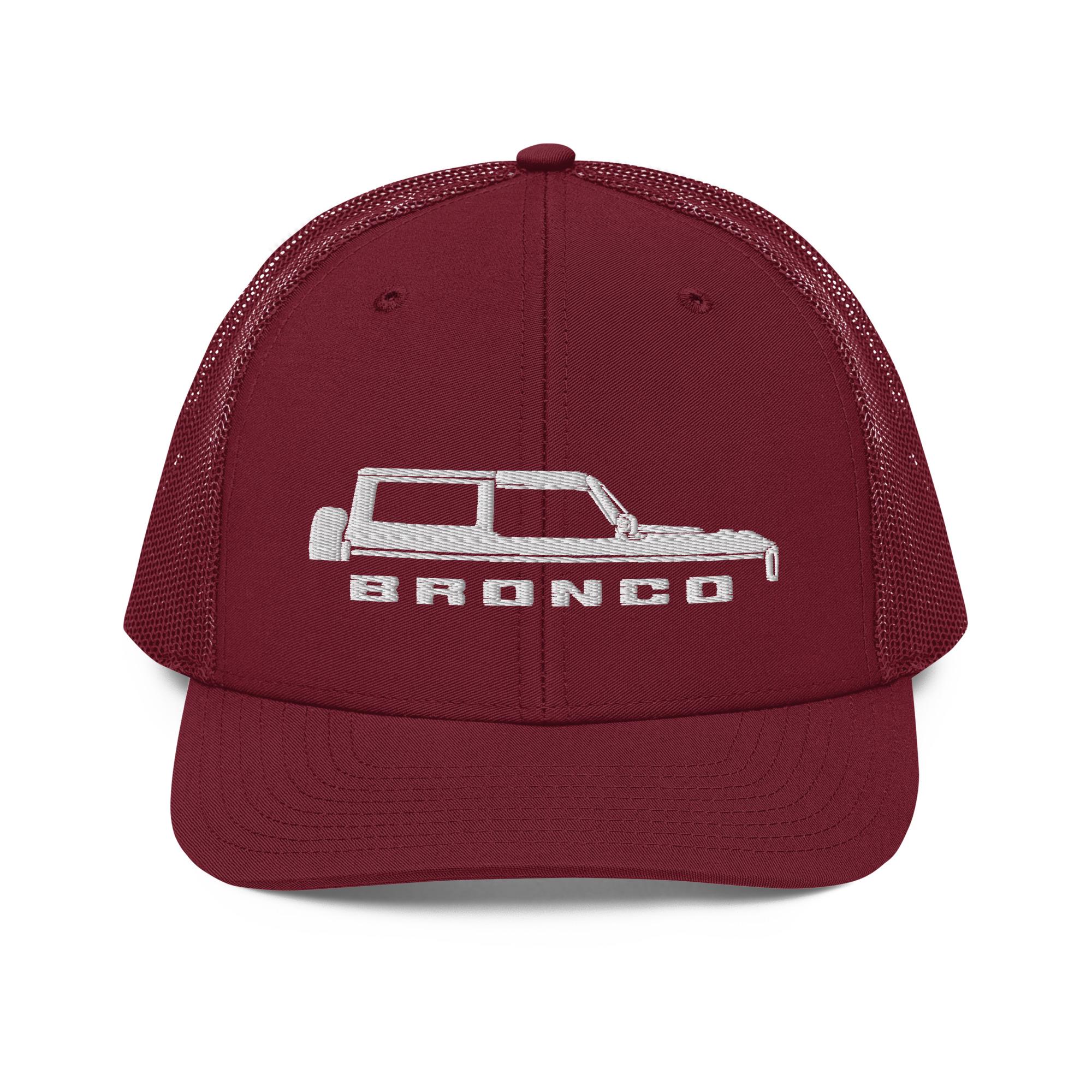 Richardson 112 Trucker Bronco Embroidered Cap Hat Snapback Mesh Ford Trucks 80s Vintage Ford patch on a Richardson 112 trucker hat – COLD  main image 3