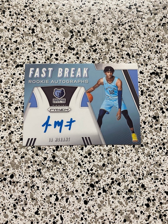 STICKER Ja Morant Rookie Auto Prizm Fast Break NBA Grizzlies - Etsy