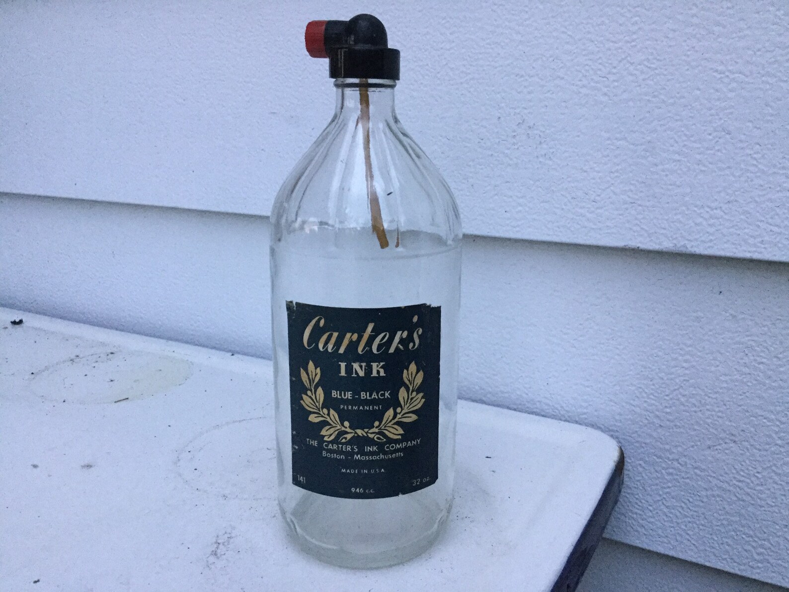 Rare Vintage Carter's Ink bottle. One quart bottle. Etsy
