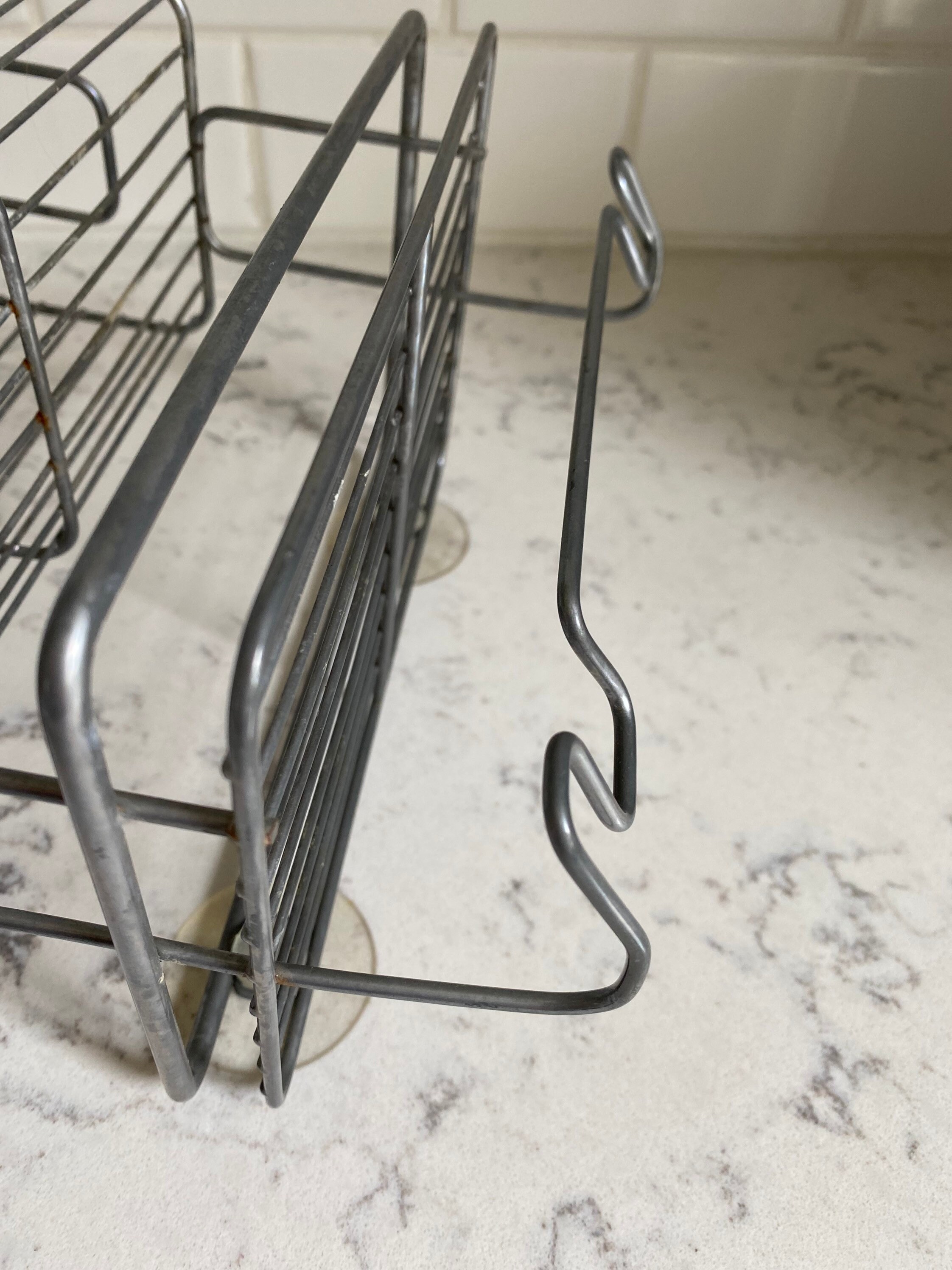 Vintage Metal Wire Hanging Caddy/ Shower Caddy/ Plant Holder/ Organizer MCM /repurpose Etsy