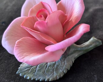 Vintage Porcelain Rose Figurines: Napoleon Italy & KSK Germany