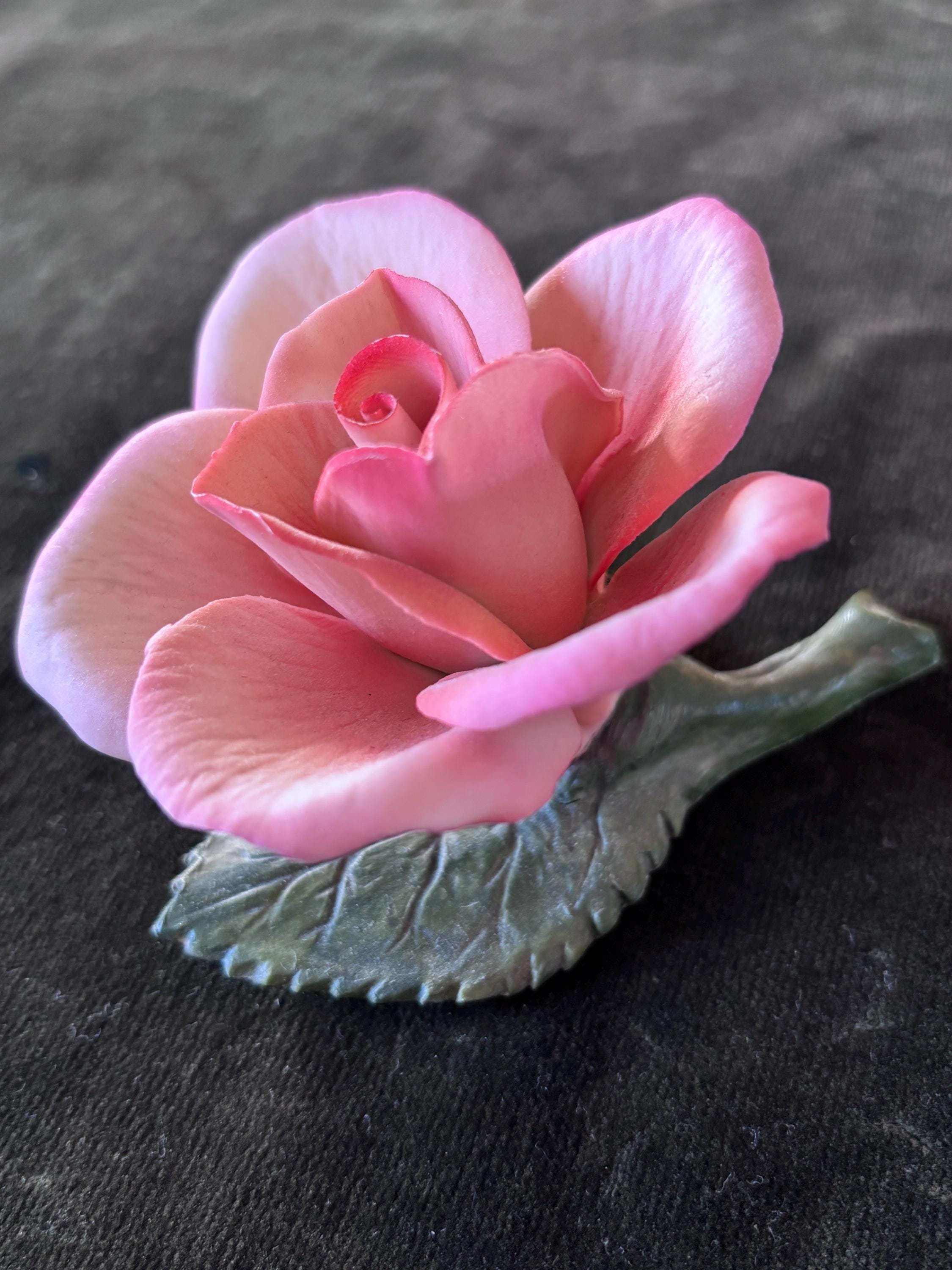 Vintage Porcelain Rose Figurines: Napoleon Italy & KSK Germany