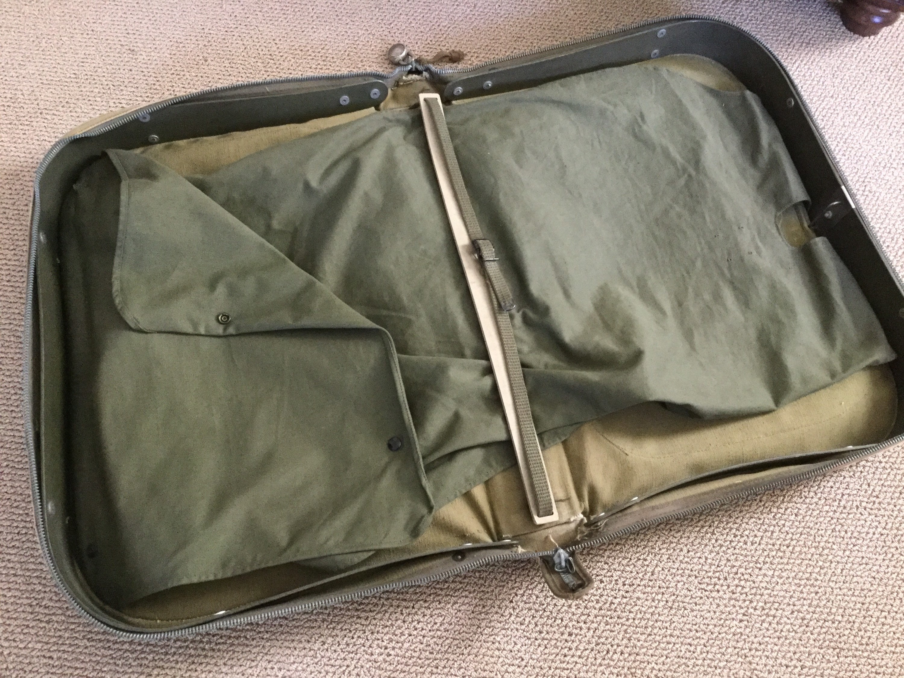Vintage Garment Bag, Military Bag, Military Garment B… - Gem
