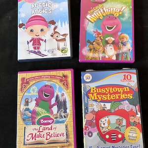 Vintage Kids DVD Lot, Barney, Busytown Mysteries, Franny&#39;s Feet