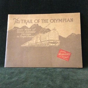 1924 Olympian Railway Booklet: Chicago to Puget Sound Brochure