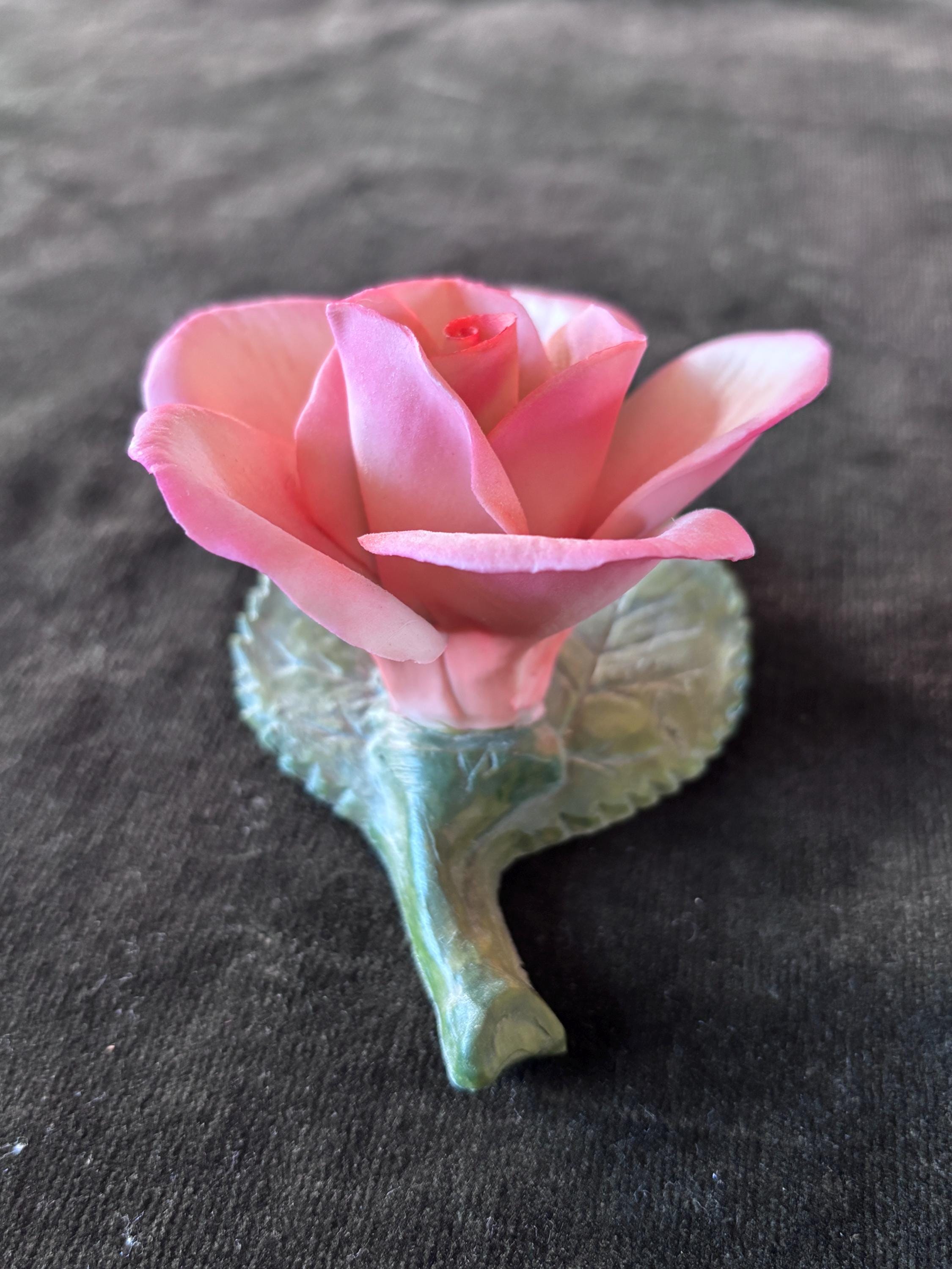 Vintage Porcelain Rose Figurines: Napoleon Italy & KSK Germany