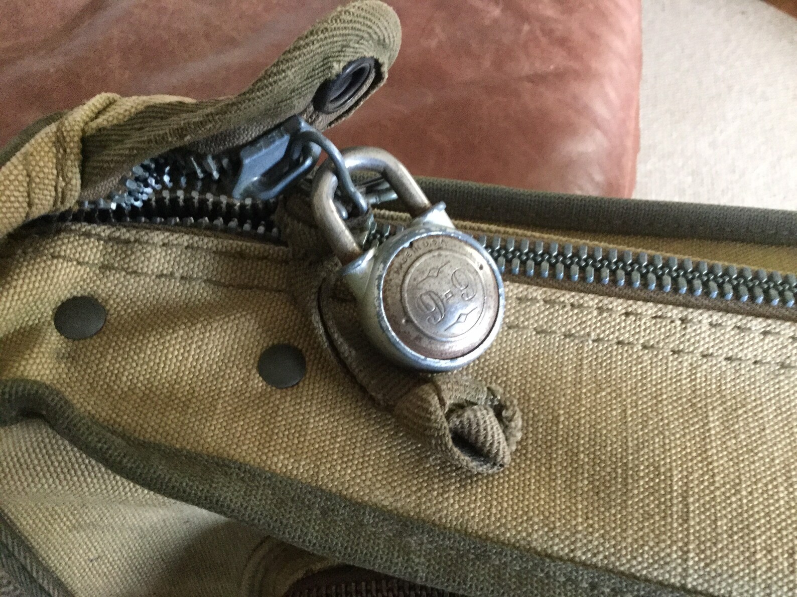 Vintage 1940s Military Garment Bag. Flight Bag. Army Air Corp/air Force