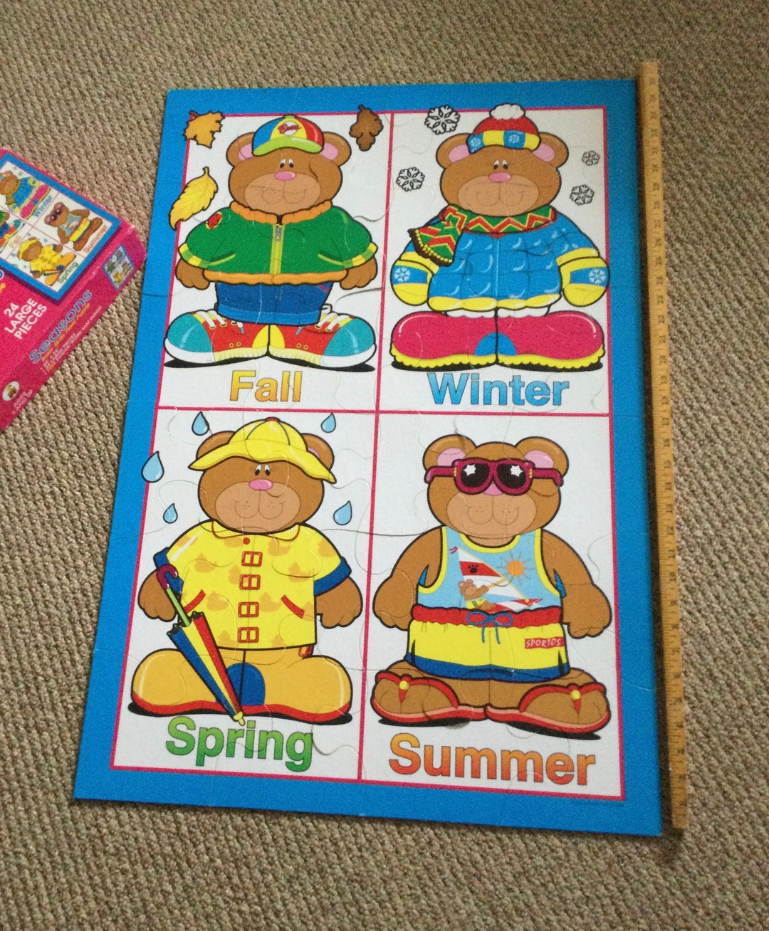 Seasons Basic Skills Floor Puzzle/ 24 X 36/ 24 Large Pieces/ Ages 3 and ...