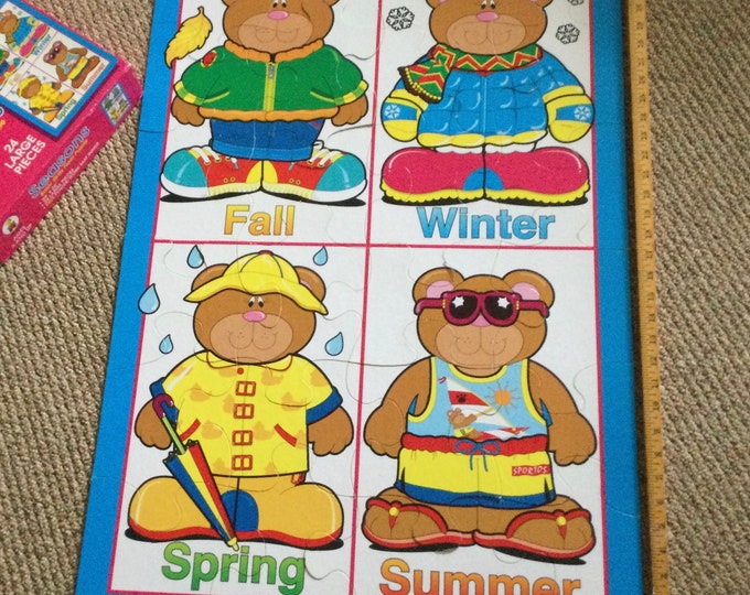 Seasons Basic Skills Floor Puzzle/ 24” X 36”/ 24 Large Pieces/ Ages 3 ...