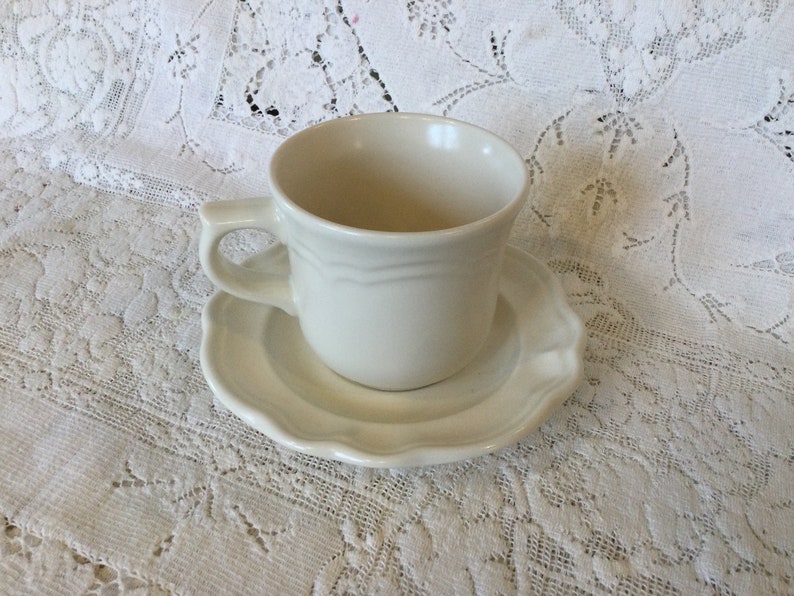 Pfaltzgraff Tea Cups/ Tea Rose/ Set of 4/ Stoneware image 3