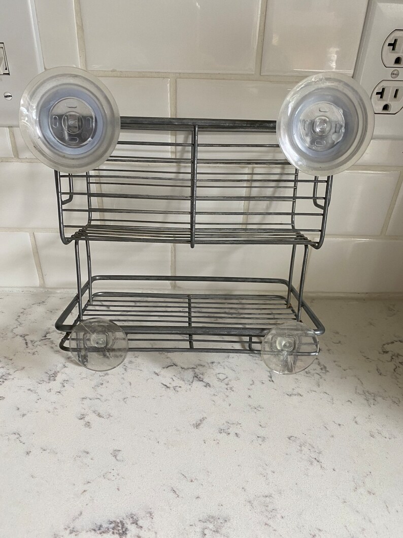 Vintage Metal Wire Hanging Caddy/ Shower Caddy/ Plant Holder/ Organizer MCM /repurpose Etsy