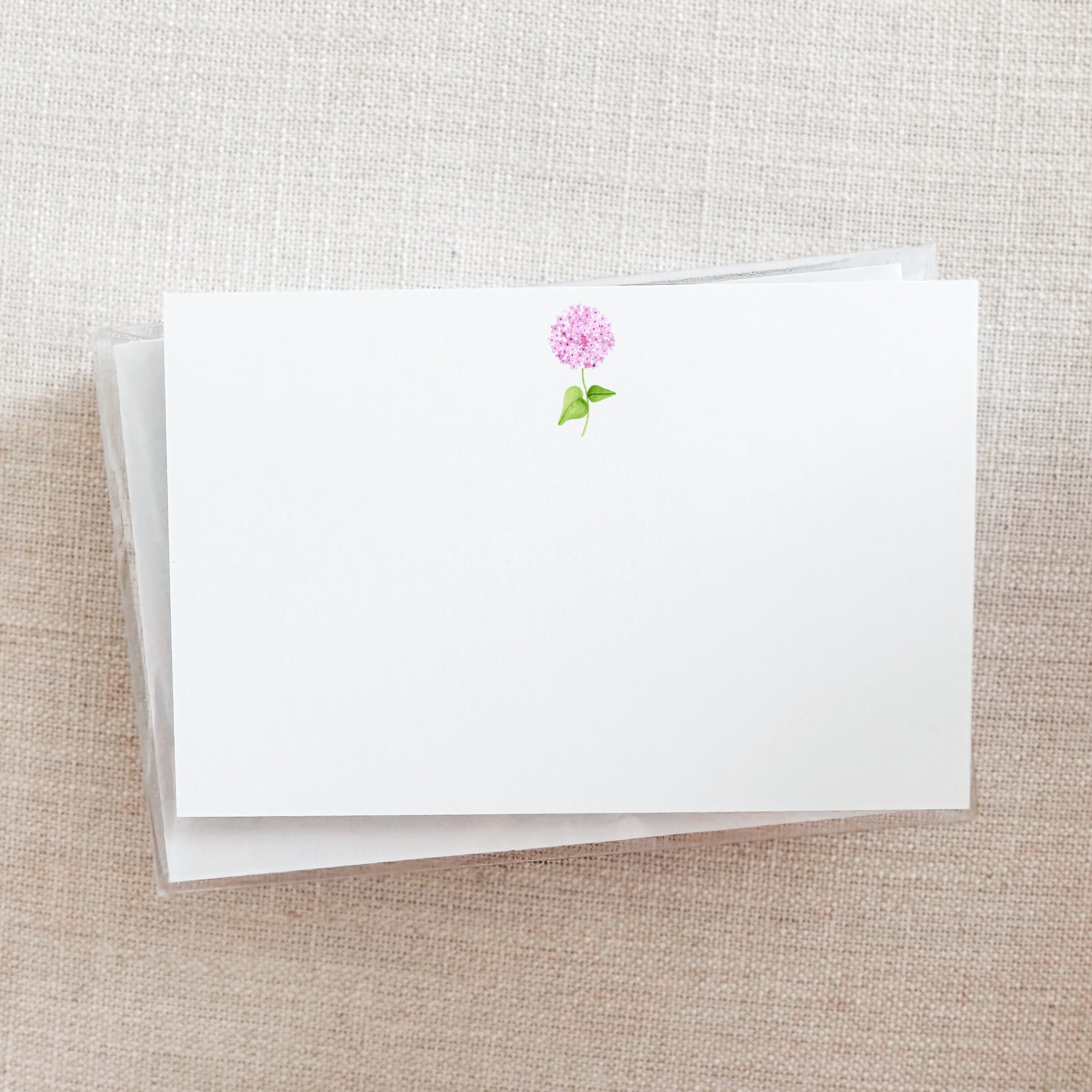 Pink & Purple Hydrangea Stationery Set | Hydrangea Notecard Set ...