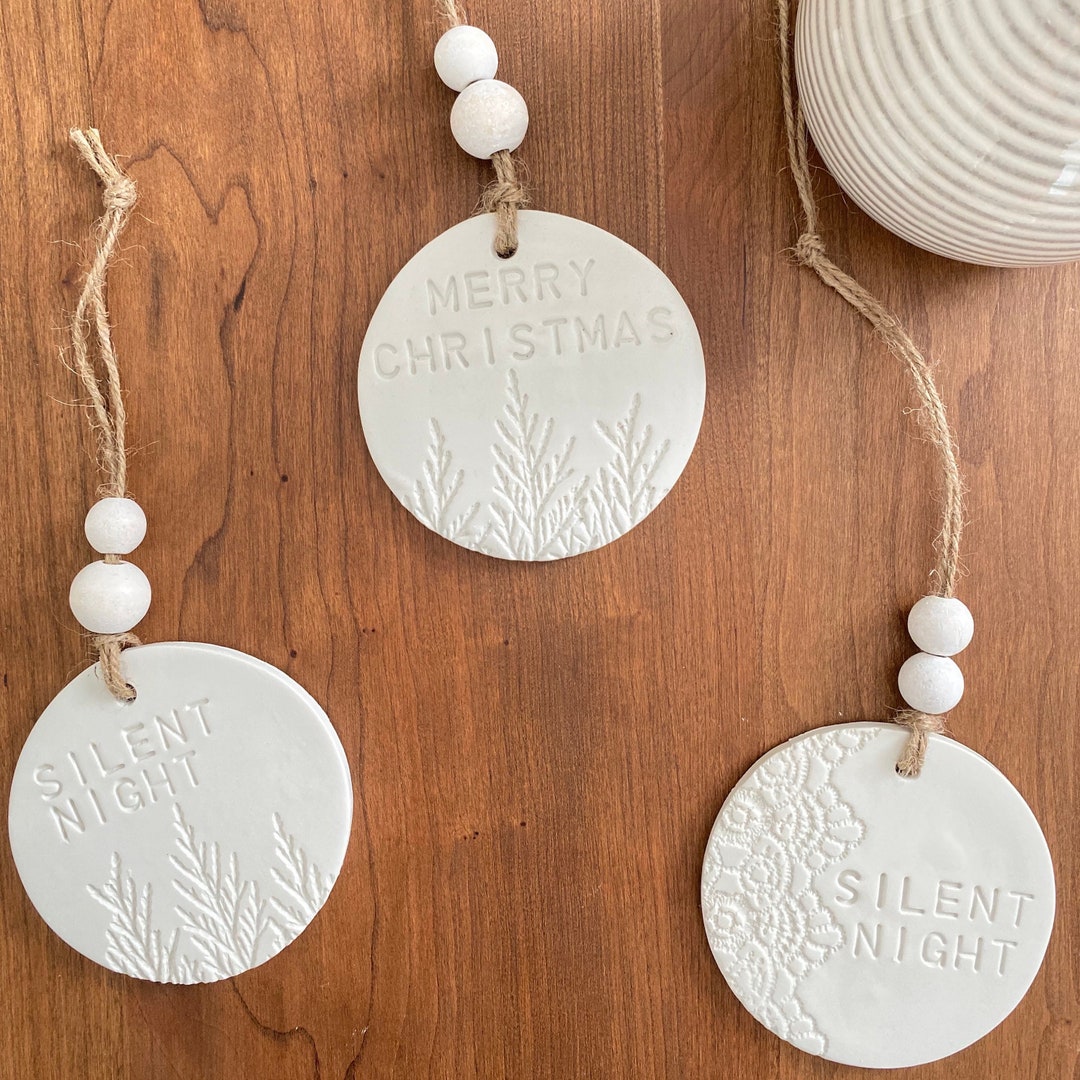 Handmade Clay Christmas Ornament Christmas Ornament Clay Etsy
