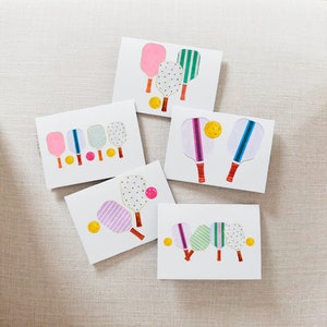 Notecard Set of 10 - Pickleball | Pickleball Card | Pickleball Card Set | Pickleball Gift | Pickleball Stationary |  Pickleball Team Gift