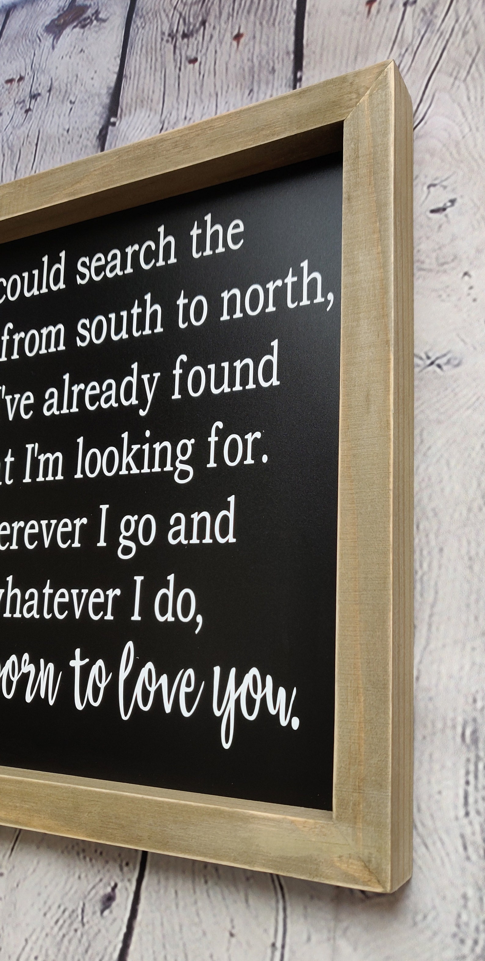 I was born to love you LANCO song lyrics Framed sign Etsy