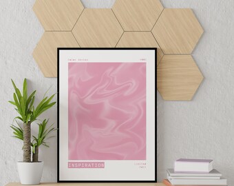 Affirmation Poster, Color Series, Retro Gradient Poster, Grainy Gradient, Retro Aura Gradient, Aesthetic Room, Psychedelic Home Decor