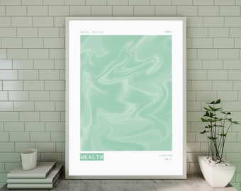 Affirmation Poster, Color Series, Retro Gradient Poster, Grainy Gradient, Retro Aura Gradient, Aesthetic Room, Psychedelic Home Decor