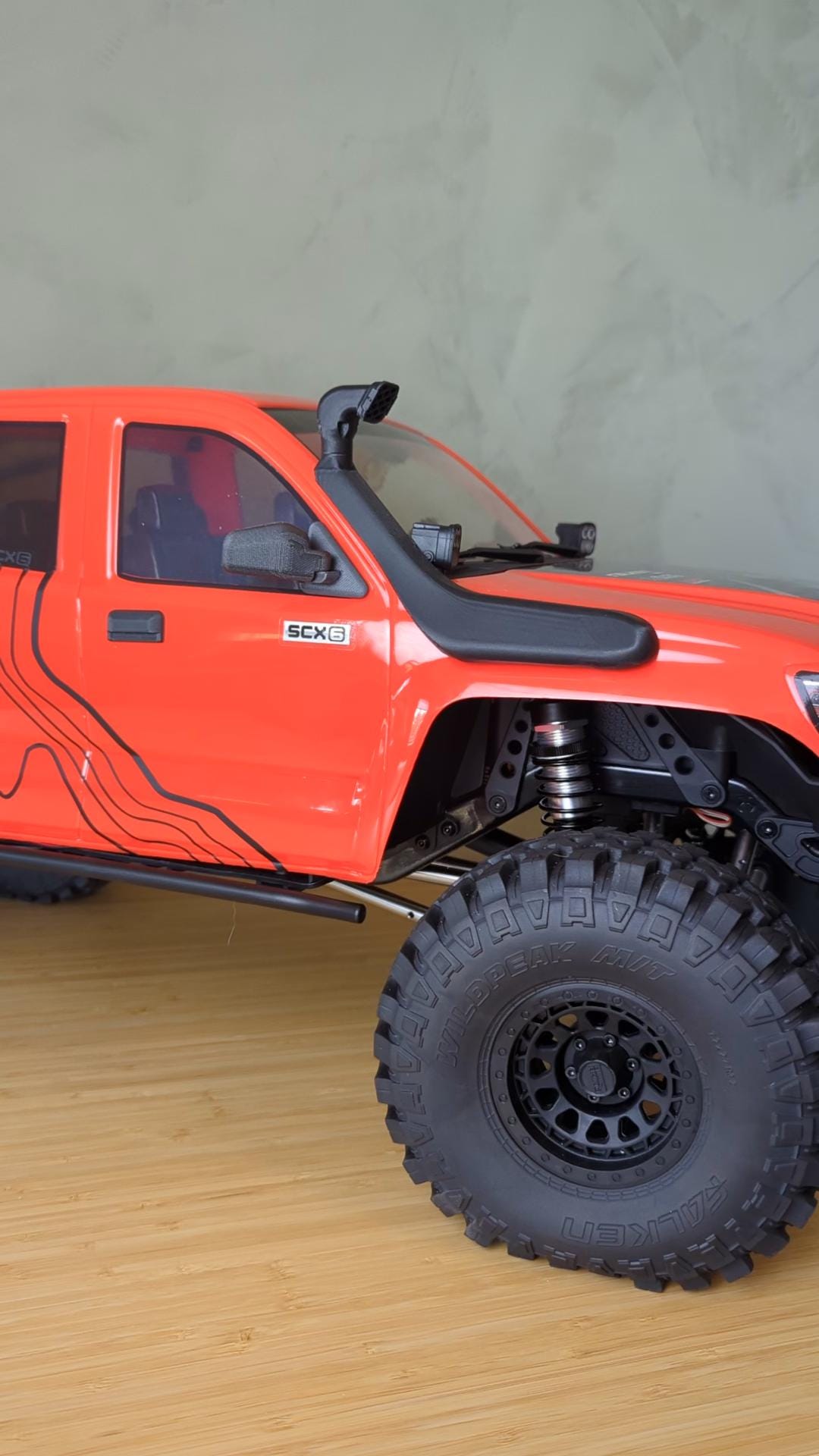 Axial SCX6 3D Printed Snorkel - 1:6 Scale RC Crawler Accessory Knight ...