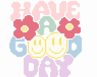 Have a Good Day Hand Painted Needlepoint Canvas