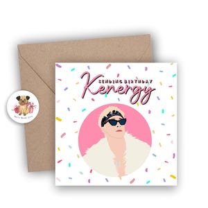 Carte Ken, carte de joyeux anniversaire, carte d'anniversaire drôle, carte unique, carte pour elle, culture pop, carte pour amis