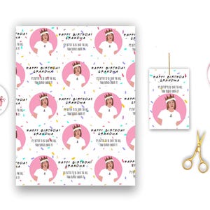 Freunde Geburtstagspapier Set - Geschenkanhänger - Rachel Happy Birthday