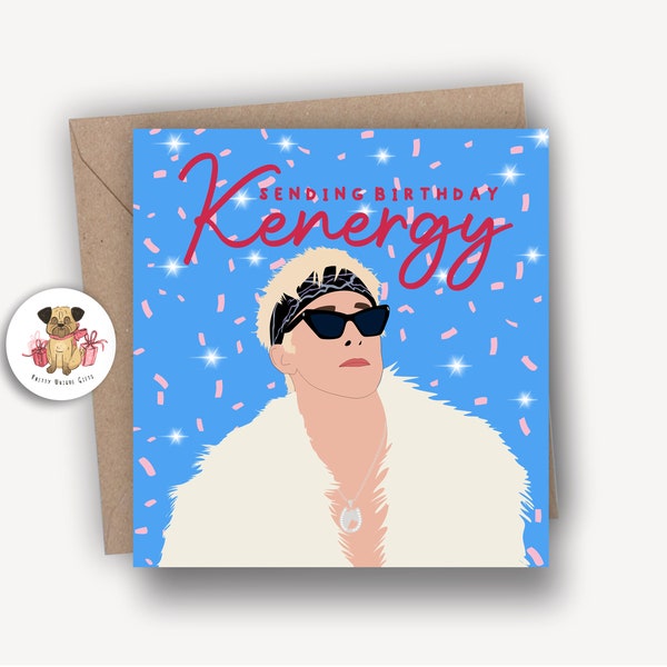 Ken card, Happy Birthday Card, Funny Birthday Card, Unique Card, Card for her,  Pop Culture,  Card for Friends