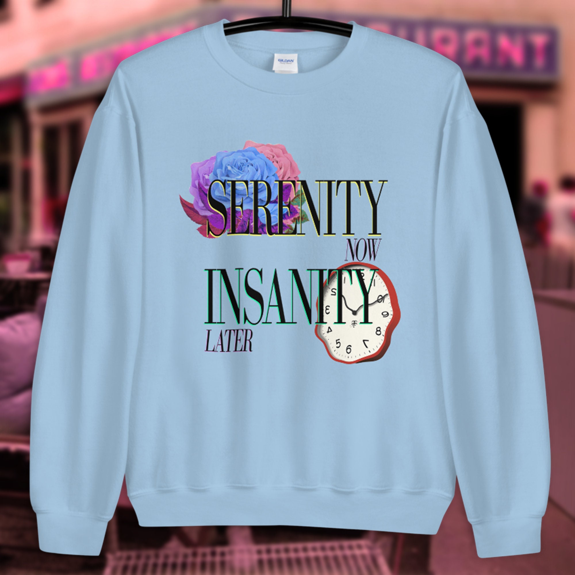 Serenity Blue Long Sleeve Sweater