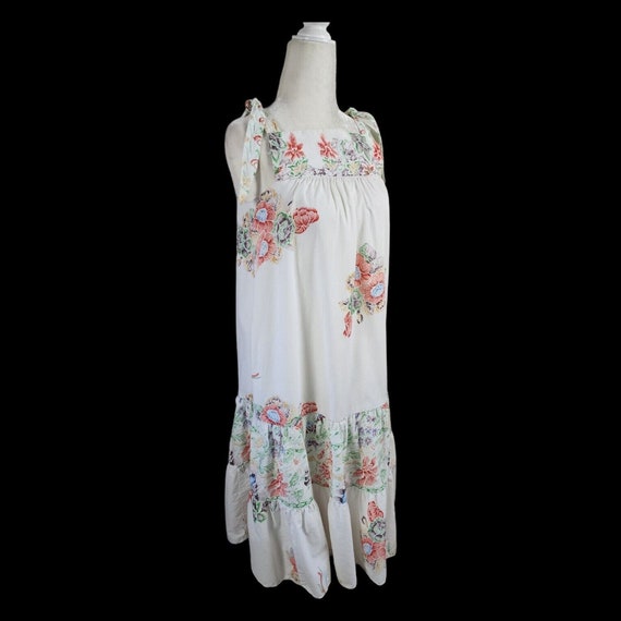 Vintage Sundress Womens Small Tropical Floral Pas… - image 1