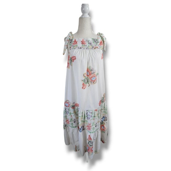 Vintage Sundress Womens Small Tropical Floral Pas… - image 2