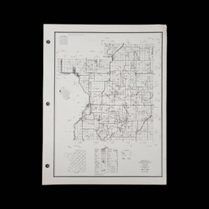 VTG Polk County Map Wisconsin Departamento de Transporte Carreteras 1974 Carreteras
