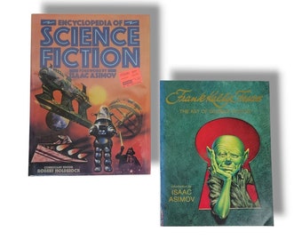 Encyclopedia & The Art of Science Fiction 2 Books Frank Kelly Freas Isaac Asimov