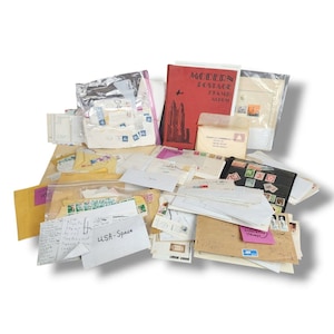 Mixed Lot of Postal Stamps Envelopes Posted Cancelled International Philately