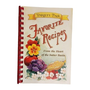 Robbins Elementary School Cookbook VTG Sutter Basin California Recipes Desserts